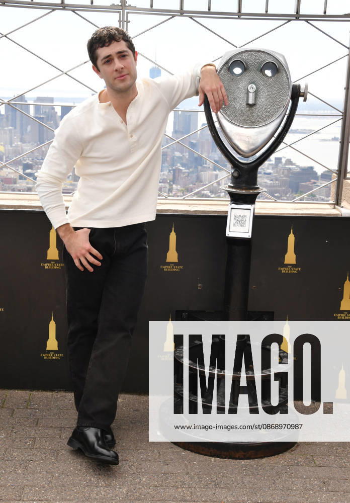 NEW YORK, NY- OCTOBER 8: Jaren Lewison at the Empire State Building to Celebrate the Premiere of CBS New Series, Eternally Yours on October 8, 2026 in New York City.