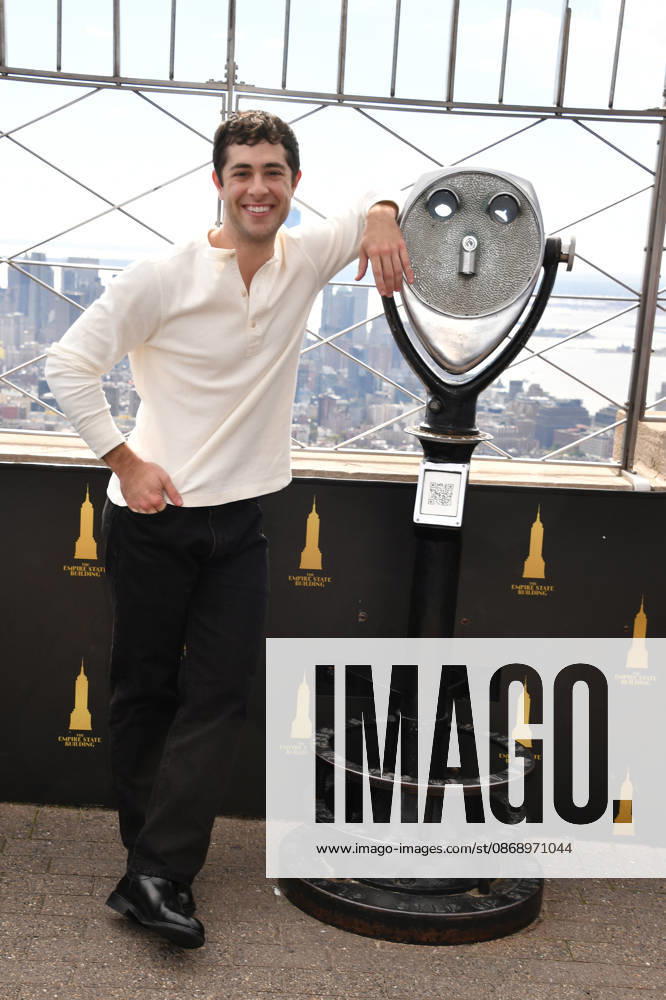 NEW YORK, NY- OCTOBER 8: Jaren Lewison at the Empire State Building to Celebrate the Premiere of CBS New Series, Eternally Yours on October 8, 2026 in New York City.