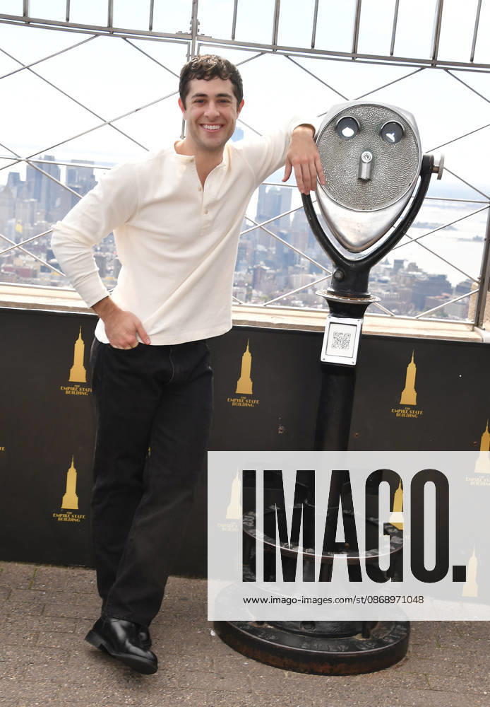 NEW YORK, NY- OCTOBER 8: Jaren Lewison at the Empire State Building to Celebrate the Premiere of CBS New Series, Eternally Yours on October 8, 2026 in New York City.