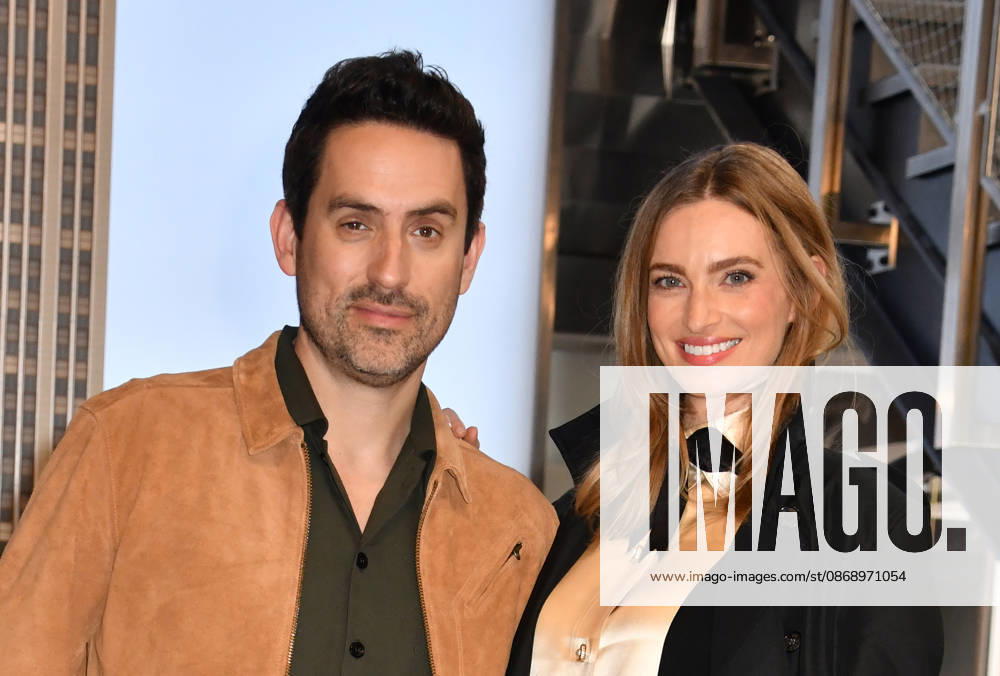 NEW YORK, NY- OCTOBER 8: Ed Weeks and Allegra Edwards at the Empire State Building to Celebrate the Premiere of CBS New Series, Eternally Yours on October 8, 2026 in New York City.