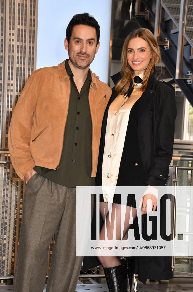 NEW YORK, NY- OCTOBER 8: Ed Weeks and Allegra Edwards at the Empire State Building to Celebrate the Premiere of CBS New Series, Eternally Yours on October 8, 2026 in New York City.