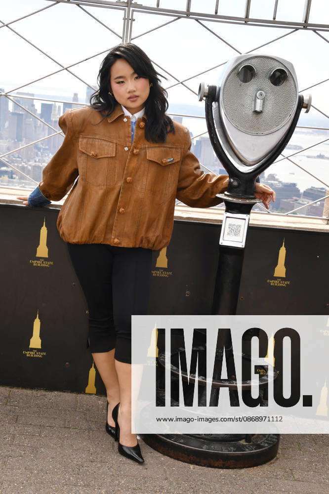 NEW YORK, NY- OCTOBER 8: Helen J. Shen at the Empire State Building to Celebrate the Premiere of CBS New Series, Eternally Yours on October 8, 2026 in New York City.