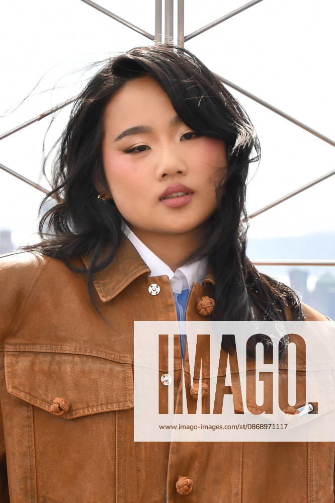NEW YORK, NY- OCTOBER 8: Helen J. Shen at the Empire State Building to Celebrate the Premiere of CBS New Series, Eternally Yours on October 8, 2026 in New York City.