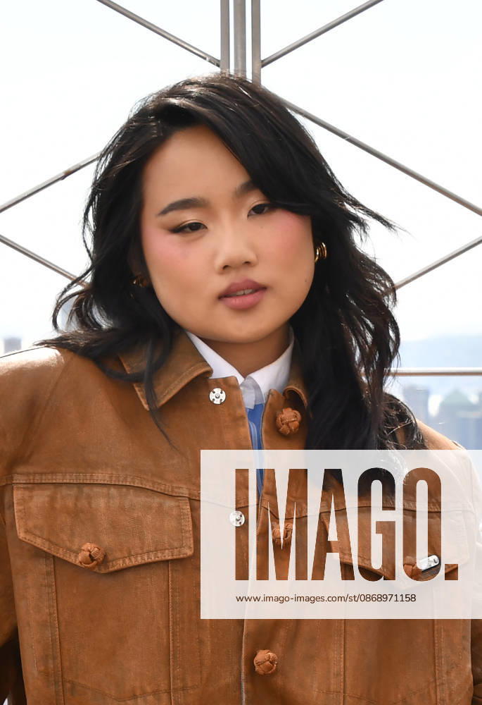 NEW YORK, NY- OCTOBER 8: Helen J. Shen at the Empire State Building to Celebrate the Premiere of CBS New Series, Eternally Yours on October 8, 2026 in New York City.