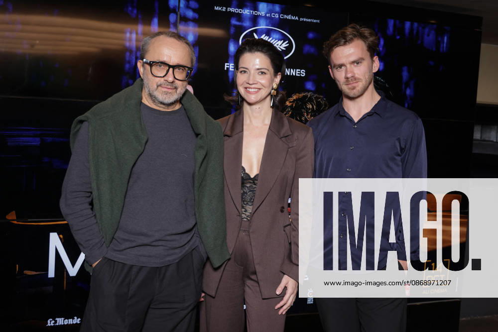 Exclusive - Minotaure Premiere - Paris Exclusive - Andrey Zvyagintsev, Iris Lebedeva and Yuriy Zavalnyouk attend the photocall for the premiere of The Minotaure held at the UGC Les Halles Cinema in Paris, France on October 8, 2026. Photo by David Boyer ABACAPRESS.COM Paris France