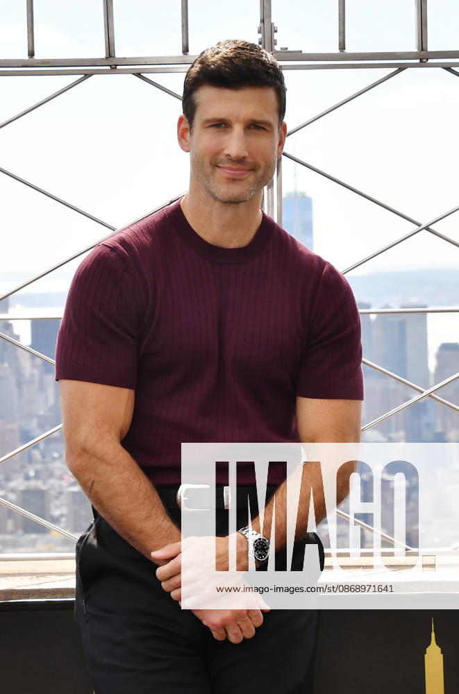 NEW YORK, NY- OCTOBER 8: Parker Young at the Empire State Building to Celebrate the Premiere of CBS New Series, Eternally Yours on October 8, 2026 in New York City.