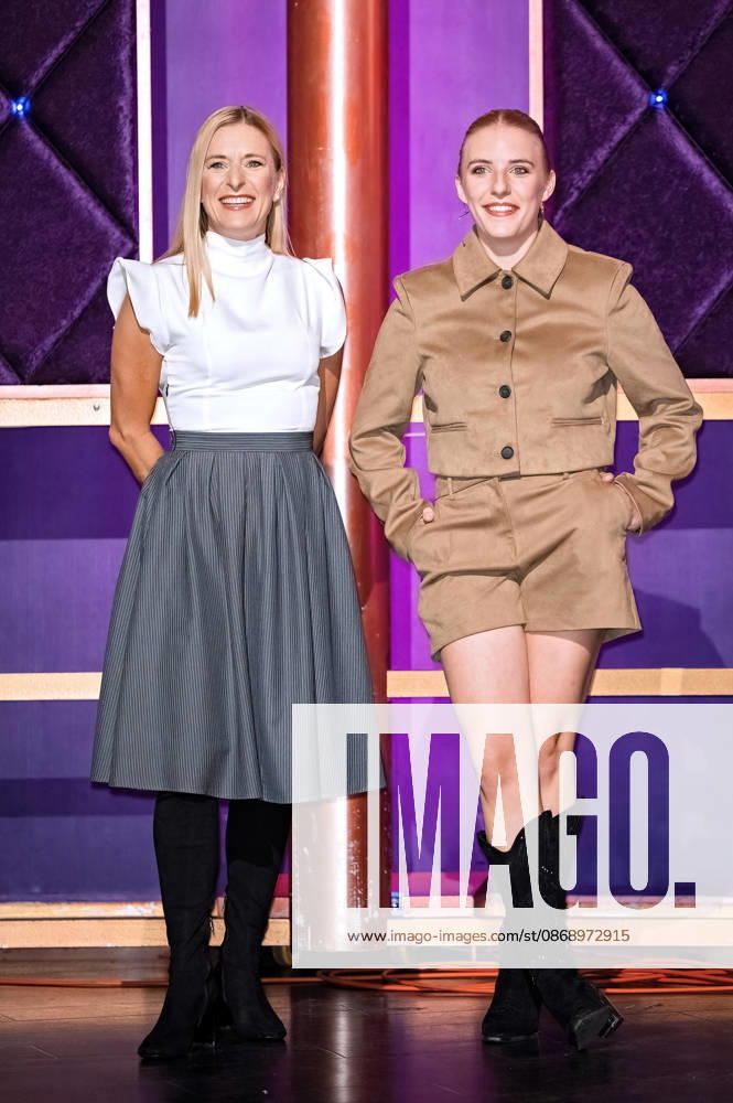 MDR Riverboat singer Stefanie Hertel with her daughter Johanna Mross during the taping of the MDR talk show Riverboat on October 8, 2026, at Mediacity Leipzig 20261008SFL0007