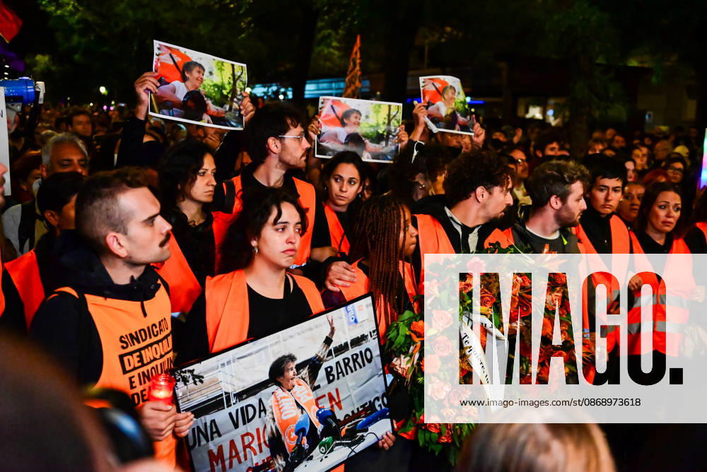 March in memory of Maricarmen, who died after being evicted from her home and became a symbol of the struggle for housing rights and against real-estate speculation. Madrid SPAIN - ZUMAz108 20261008_znp_z108_021