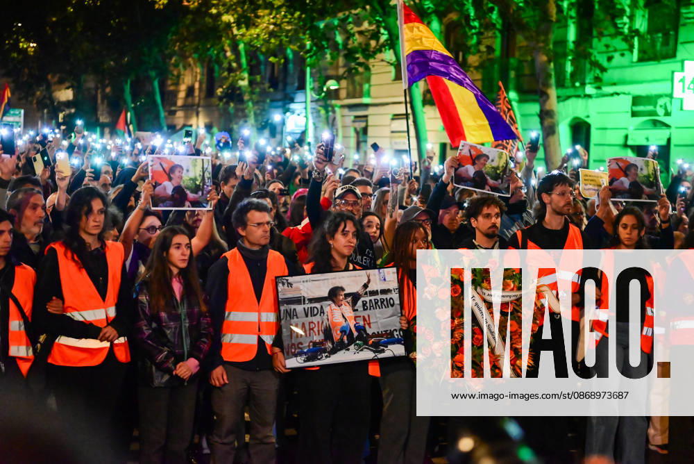 March in memory of Maricarmen, who died after being evicted from her home and became a symbol of the struggle for housing rights and against real-estate speculation. Madrid SPAIN - ZUMAz108 20261008_znp_z108_031