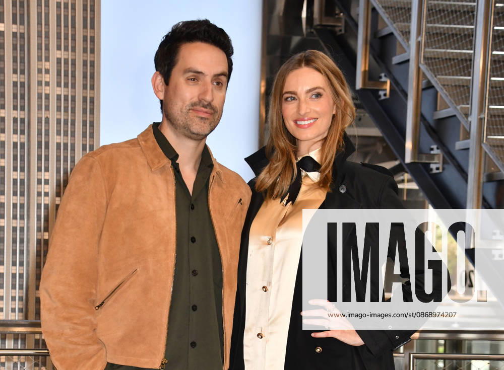 NEW YORK, NY- OCTOBER 8: Ed Weeks and Allegra Edwards at the Empire State Building to Celebrate the Premiere of CBS New Series, Eternally Yours on October 8, 2026 in New York City. Credit: AdMedia New York City USA - ZUMAa123 20261008_zaa_a123_098