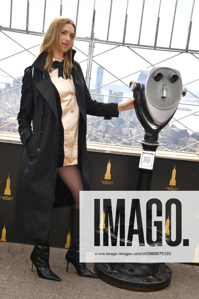 NEW YORK, NY- OCTOBER 8: Allegra Edwards at the Empire State Building to Celebrate the Premiere of CBS New Series, Eternally Yours on October 8, 2026 in New York City. Credit: AdMedia New York City USA - ZUMAa123 20261008_zaa_a123_120