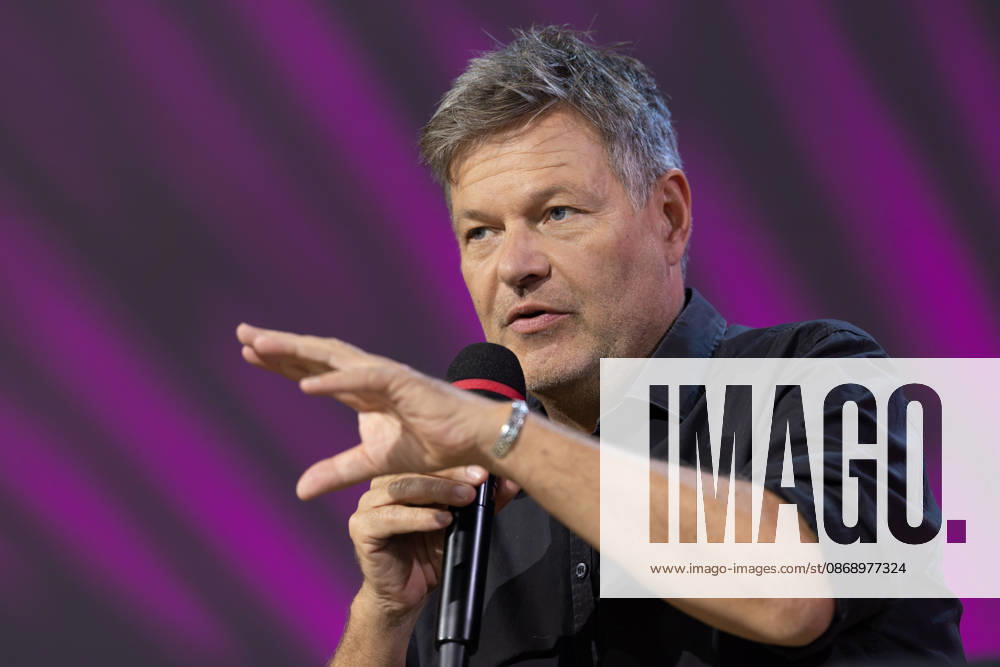 Frankfurt Book Fair 2026: Robert Habeck presents his new book, *Arctic Meltdown*, on the literature stage hosted by ARD, ZDF, and 3sat; Frankfurt am Main, Hesse, Germany; Exhibition Center