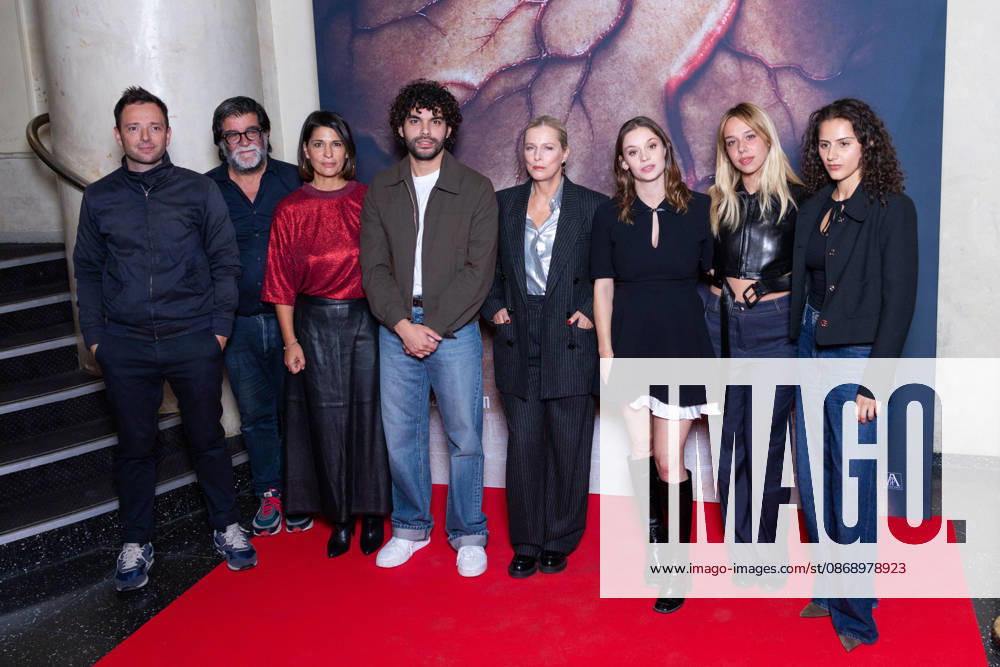 Sanguine Paris Film Premiere Guest, Alain Attal, Carole Lambert, Sami Outalbali, Karin Viard, Mara Taquin, Kim Higelin, Sonia Faidi attends Sanguine Paris Film Premiere at Max Linder on October 08, 2026 in Paris, France. Photo by Nasser Berzane ABACAPRESS.COM Paris France