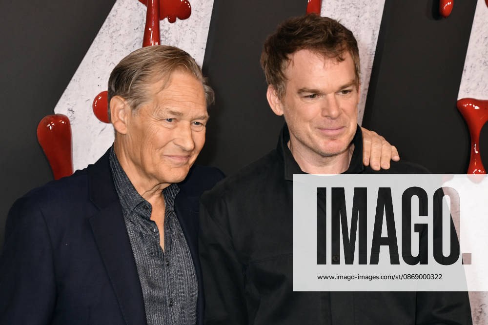 NEW YORK, NY - OCTOBER 8: James Remar and Michael C. Hall at Dexter 20th Anniversary Celebration & Dexter: Resurrection Season 2 premiere at Chelsea Industrial on October 8, 2026 in New York City.