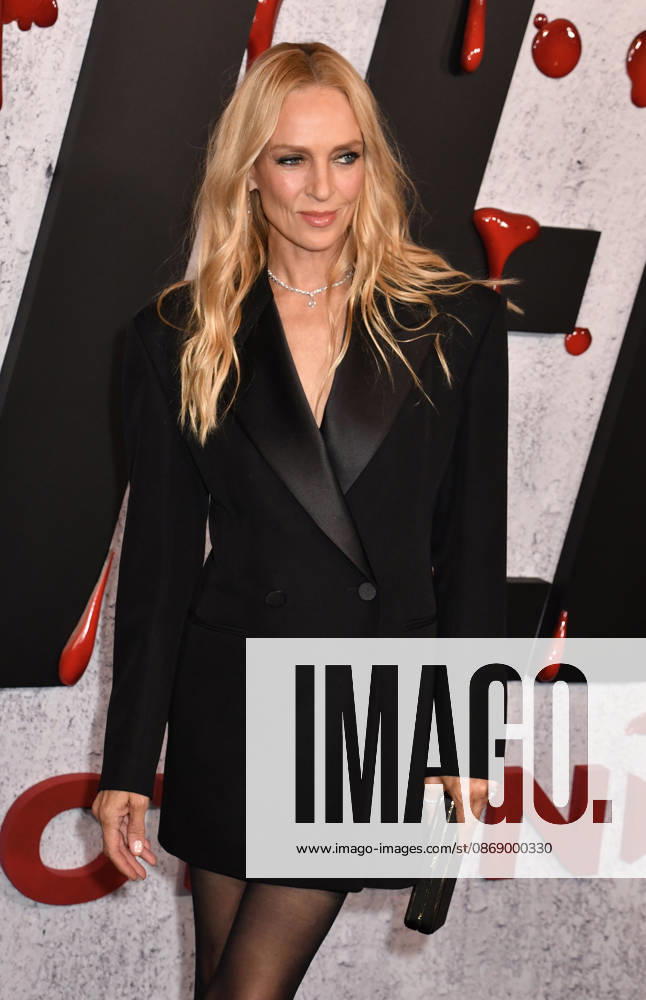 NEW YORK, NY - OCTOBER 8: Uma Thurman at Dexter 20th Anniversary Celebration & Dexter: Resurrection Season 2 premiere at Chelsea Industrial on October 8, 2026 in New York City.