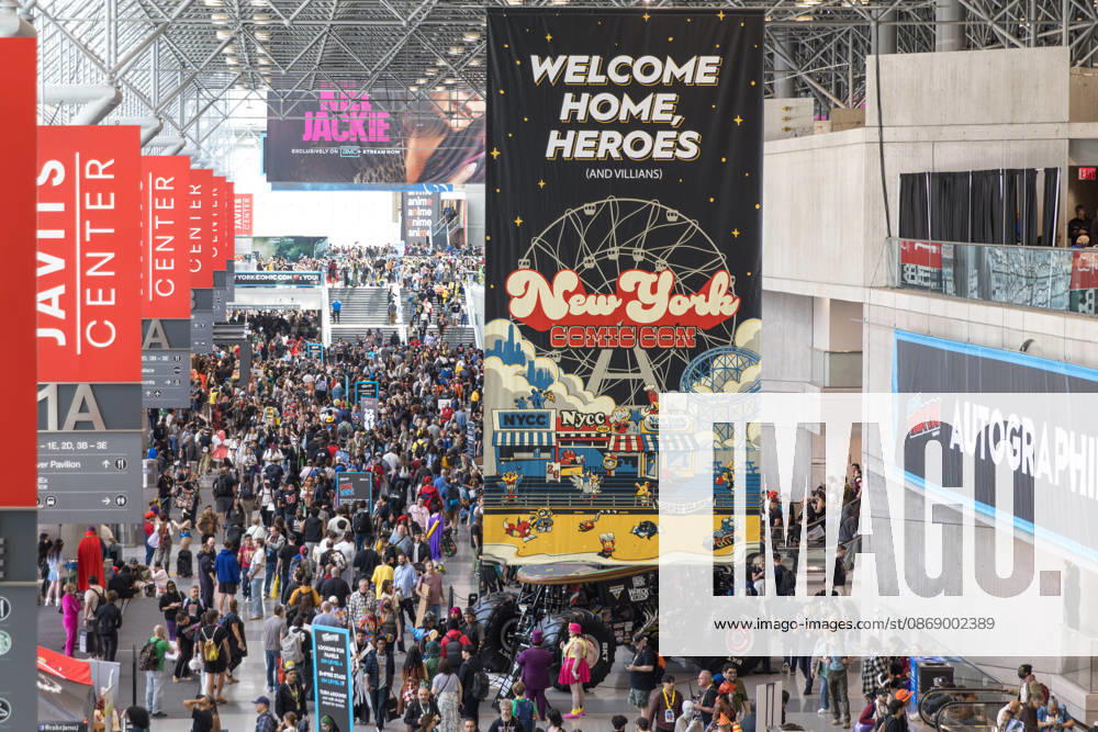 New York Comic Con 2026, People in costumes and makeup pose during New York Comic Con 2026 at the Javits Center in New York City, United States, on Thursday, October 8, 2026. NEW YORK NEW YORK UNITED OF AMERICA
