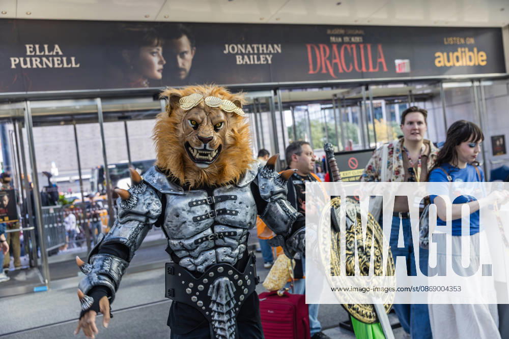 People in costumes and makeup pose during New York Comic Con 2026 at the Javits Center in New York City, United States, on Thursday, October 8, 2026. New York USA - ZUMAc233 20261008_zsp_c233_047