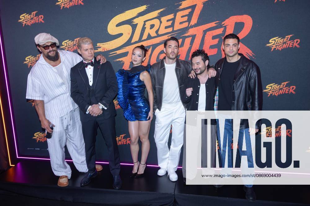 TO-45411 & x2013; Mexico City. October 8, 2026. Jason Momoa, Cody Rhodes, Callina Liang, Andrew Koji, Kitao Sakurai, and Noah Centineo during the "Street Fighter" movie fan event at Plaza Universidad in Mexico City. Clasos.com.mx - ZUMAcs4_ 20261008_faa_cs4_136
