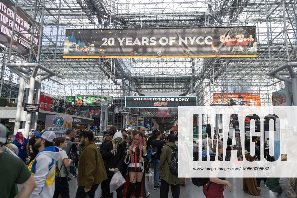 People in costumes and makeup pose during New York Comic Con 2026 at the Javits Center in New York City, United States, on Thursday, October 8, 2026. New York USA - ZUMAc233 20261008_zsp_c233_017