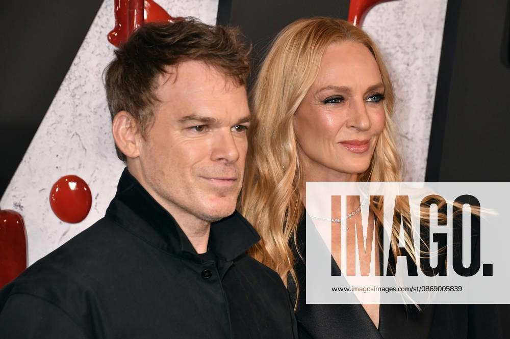 NEW YORK, NY - OCTOBER 8: Michael C. Hall and Uma Thurman at Dexter 20th Anniversary Celebration & Dexter: Resurrection Season 2 premiere at Chelsea Industrial on October 8, 2026 in New York City. Credit: AdMedia New York City USA - ZUMAa123 20261008_zaa_a123_183