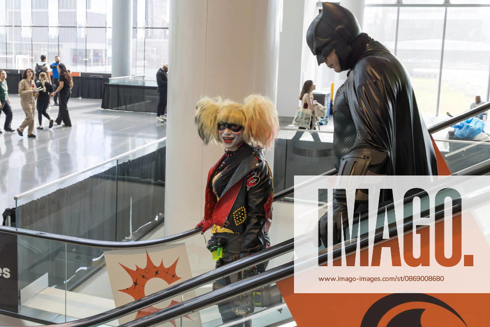People in costumes and makeup pose during New York Comic Con 2026 at the Javits Center in New York City, United States, on Thursday, October 8, 2026. New York USA - ZUMAc233 20261008_zsp_c233_019