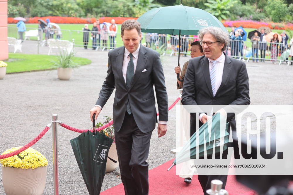 Georg Friedrich, Prince of Prussia, and Philipp Haug at the Mentor Foundation’s anniversary celebration on Mainau Island, Mainau