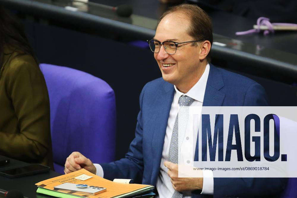 German Bundestag 100th Session of the Bundestag Federal Minister of the Interior Alexander Dobrindt (CSU)