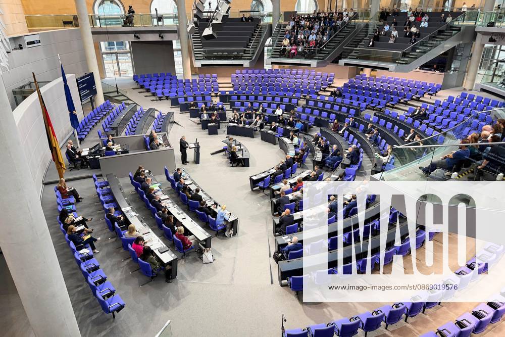 German Bundestag 100th Session of the Bundestag View of the Plenary Hall