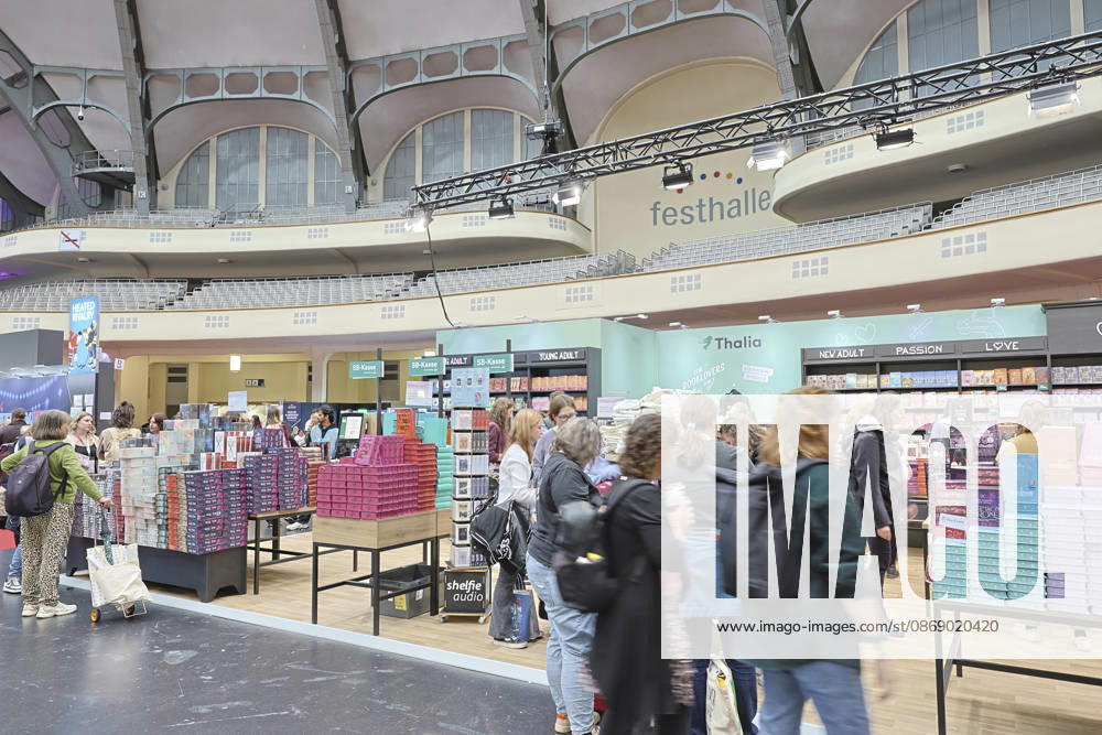 Frankfurt Impressions 08 10 2026 For the 78th Frankfurt Book Fair, the Festhalle—featuring the Community Stage and New Adult—opens its doors to all visitors today, Friday, starting at 11 a.m. Here at the Thalia booth in Frankfurt am Main, Hesse, Germany