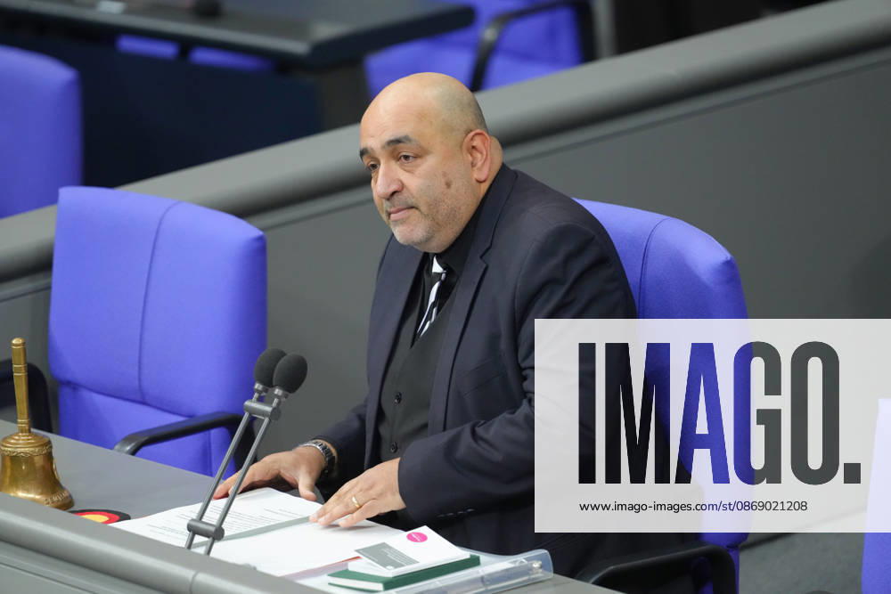 German Bundestag, 100th Plenary Session: Omid Nouripour of Alliance 90 The Greens, Vice President of the German Bundestag, pictured presiding over the 100th session of the German Bundestag in Berlin, October 9, 2026, Berlin, Germany