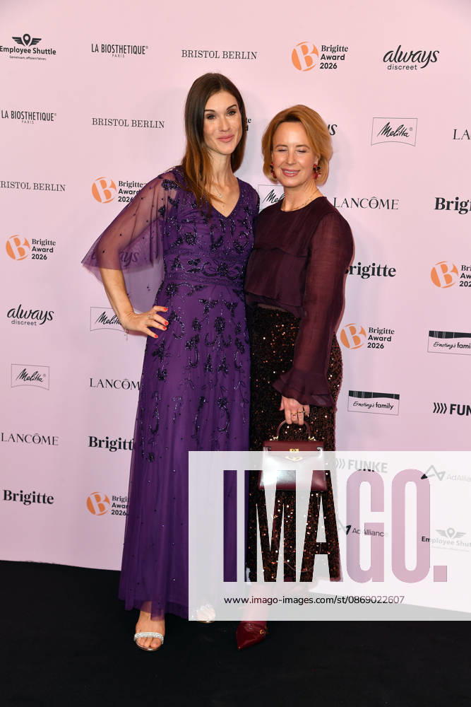 Janina Lin Otto and Julia Becker at the 2026 Brigitte Award ceremony at the Kino International in Berlin on October 8, 2026