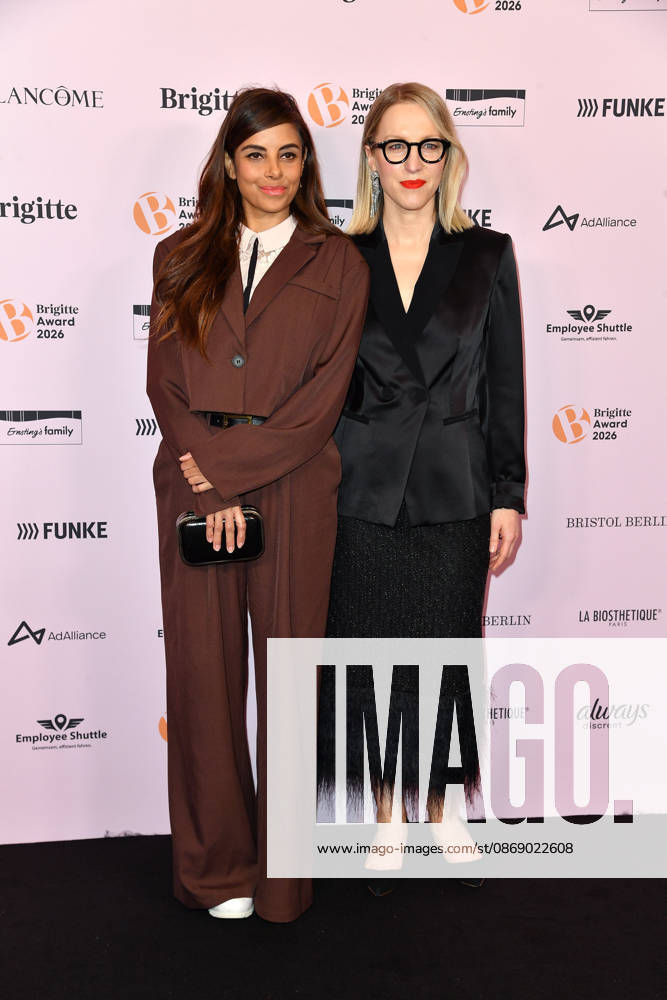 Collien Fernandes and Susanna Riethmuller at the 2026 Brigitte Award ceremony at the Kino International in Berlin on October 8, 2026