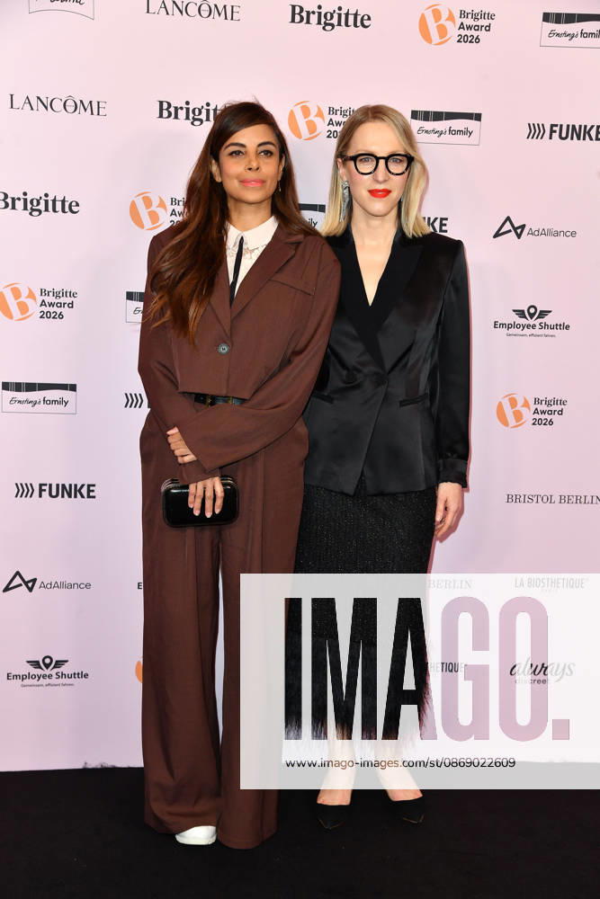 Collien Fernandes and Susanna Riethmuller at the 2026 Brigitte Award ceremony at the Kino International in Berlin on October 8, 2026