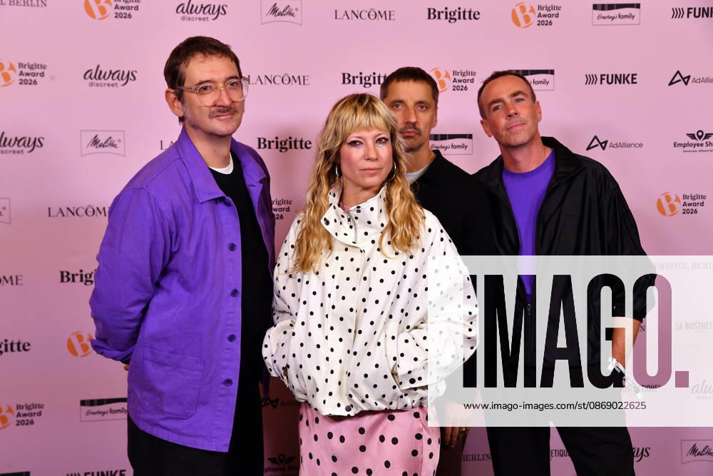 MIA, a Berlin-based electropop band, at the 2026 Brigitte Awards ceremony at Kino International in Berlin on October 8, 2026