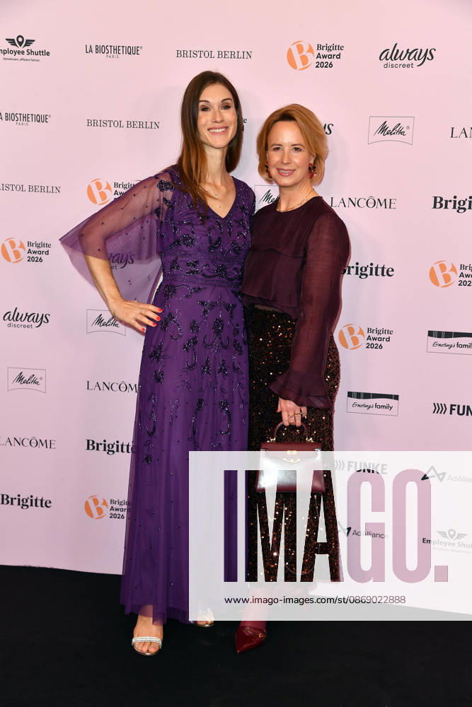 Janina Lin Otto and Julia Becker at the 2026 Brigitte Award ceremony at the Kino International in Berlin on October 8, 2026