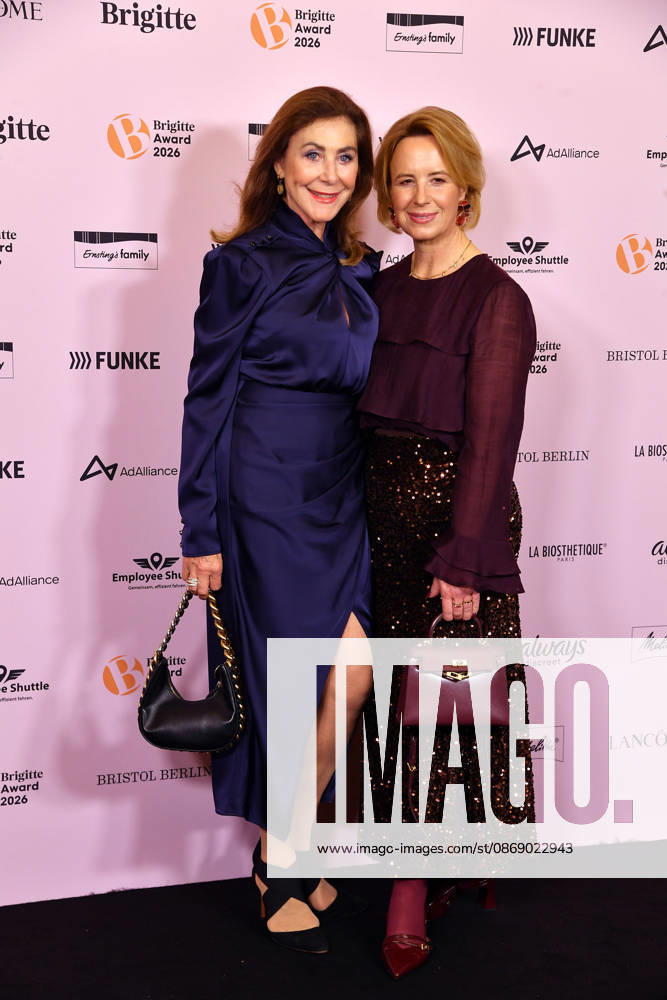Alexandra von Rehlingen and Julia Becker at the 2026 Brigitte Award ceremony at the Kino International in Berlin on October 8, 2026