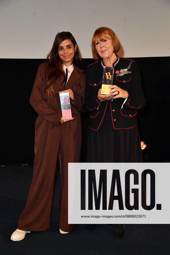 Collien Fernandes and Gisele Pelicot at the 2026 Brigitte Award ceremony at the Kino International in Berlin on October 8, 2026