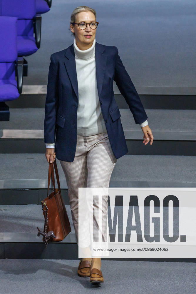 Bundestag Alice Weidel AfD in the German Bundestag on October 9, 2026, in Berlin, Berlin, Berlin, Germany, Bundestag