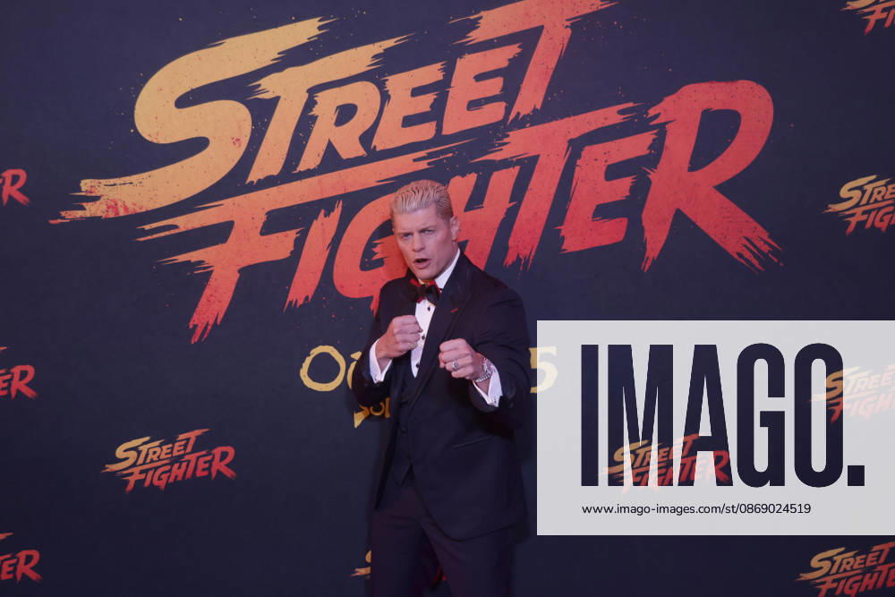 Street Fighter Red Carpet And Fan Event in Mexico City WWE wrestler Cody Rhodes attends the official red carpet and fan event for the upcoming live-action film Street Fighter at CinÃ polis Universidad on October 08, 2026 in Mexico City, Mexico. (Photo by Ismael Rosas Eyepix Group)