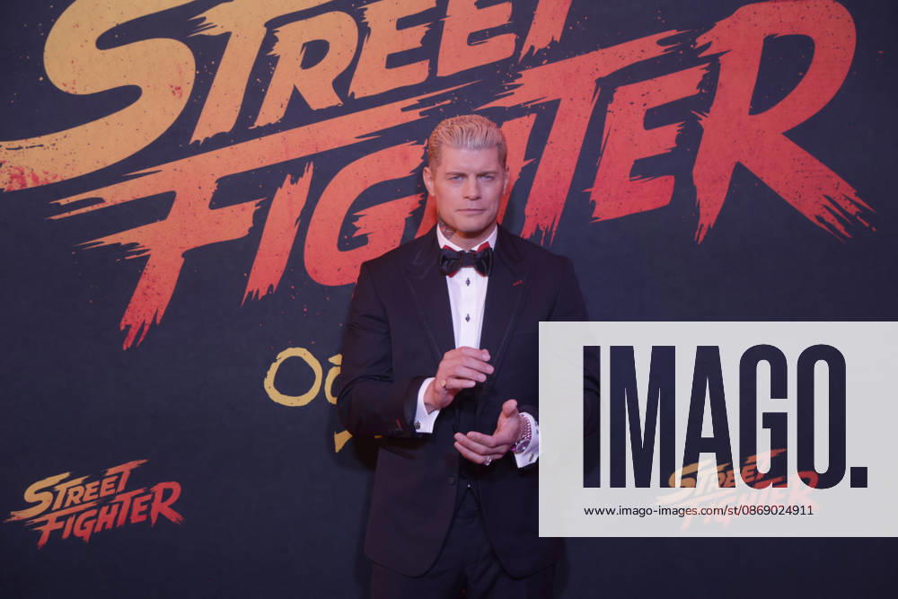 Street Fighter Red Carpet And Fan Event in Mexico City WWE wrestler Cody Rhodes attends the official red carpet and fan event for the upcoming live-action film Street Fighter at Cinà polis Universidad on October 08, 2026 in Mexico City, Mexico. (Photo by Ismael Rosas Eyepix Group)