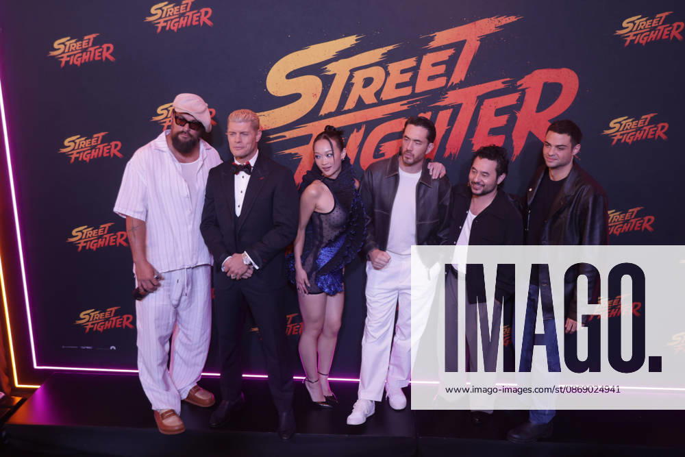 Street Fighter Red Carpet And Fan Event in Mexico City (L-R) Jason Momoa, Cody Rhodes, Callina Liang, Andrew Koji, Kitao Sakurai and Noah Centineo attend the official red carpet and fan event for the upcoming live-action film Street Fighter at CinÃ polis Universidad on October 08, 2026 in Mexico City, Mexico. (Photo by Ismael Rosas Eyepix Group)