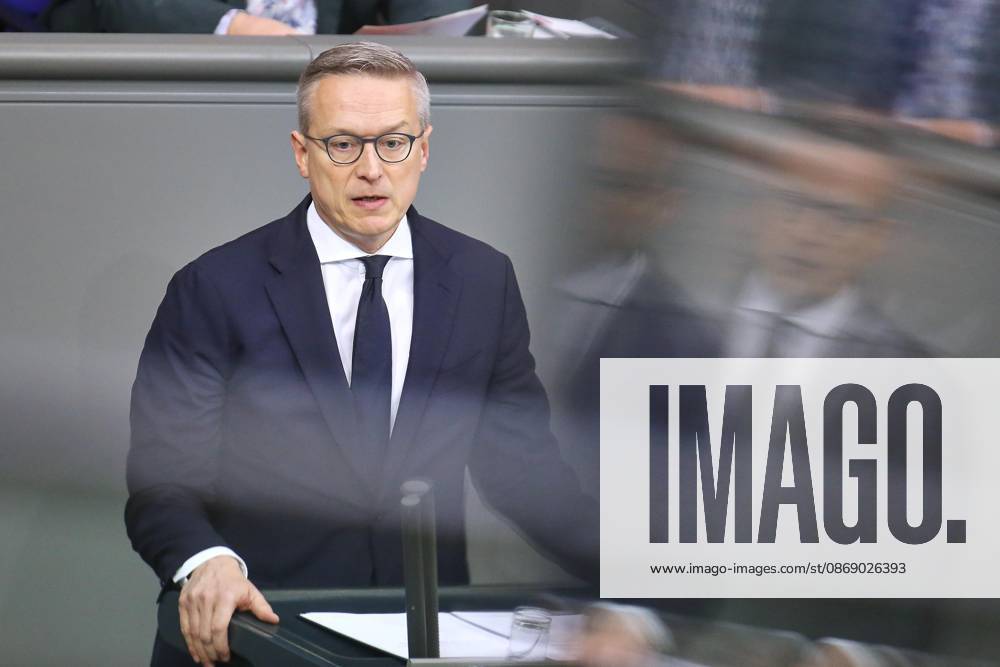 German Bundestag 100th Session of the Bundestag Federal Minister for Digital Affairs and State Modernization Karsten Wildberger CDU