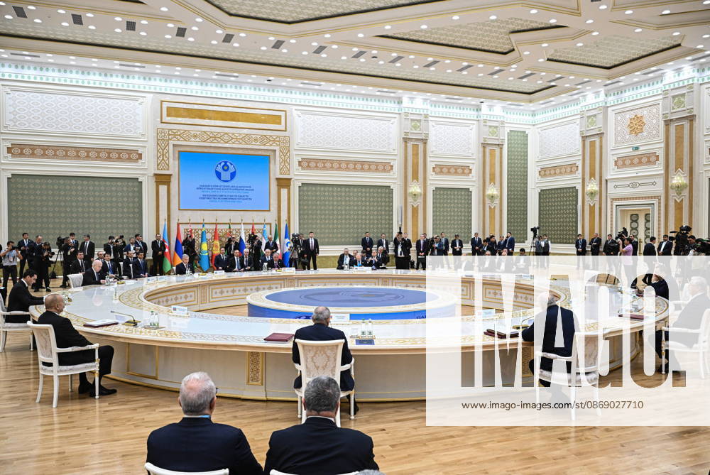 TURKMENISTAN, BALKAN PROVINCE - OCTOBER 9, 2026: A narrow-format meeting of the CIS Council of Heads of State takes place in Turkmenbashi Turkmenistan - ZUMAt113 20261009_zaa_t113_088