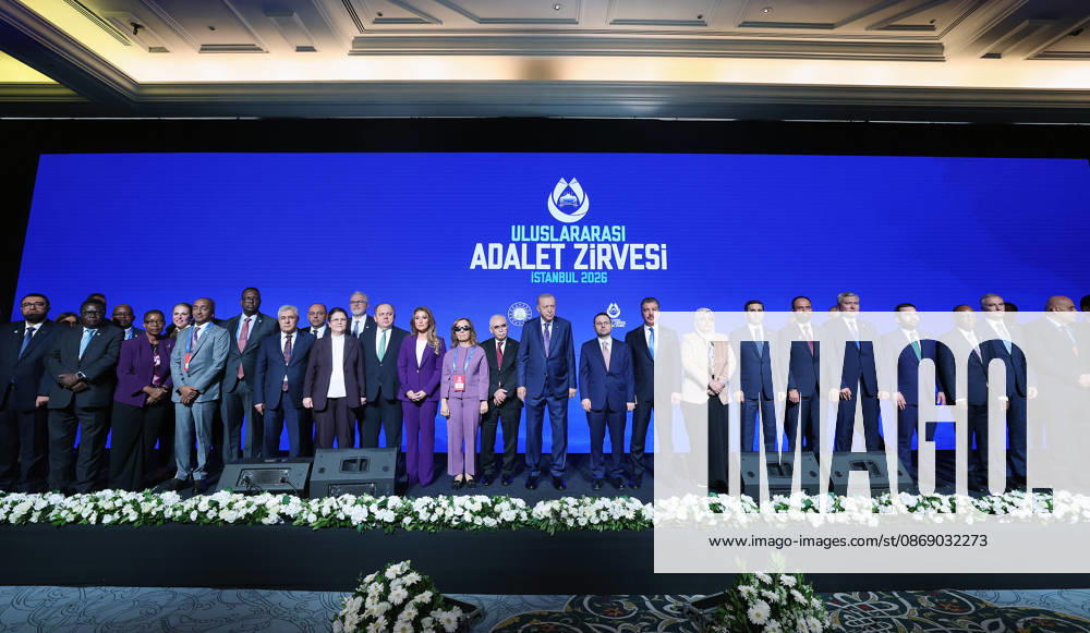 Turkish President Recep Tayyip Erdogan ISTANBUL, TURKIYE - OCTOBER 9:(---- - MANDATORY CREDIT - TURKISH PRESIDENCY MURAT KULA HANDOUT - NO MARKETING NO ADVERTISING CAMPAIGNS - DISTRIBUTED AS A SERVICE TO CLIENTS----) Turkish President Recep Tayyip Erdogan (C) attends the International Justice Summit at Ciragan Palace in Istanbul, Turkiye on October 9, 2026. TUR Presidency Murat Kula Handout Anadolu Istanbul Turkey. Editorial use only. Please get in touch for any other usage.