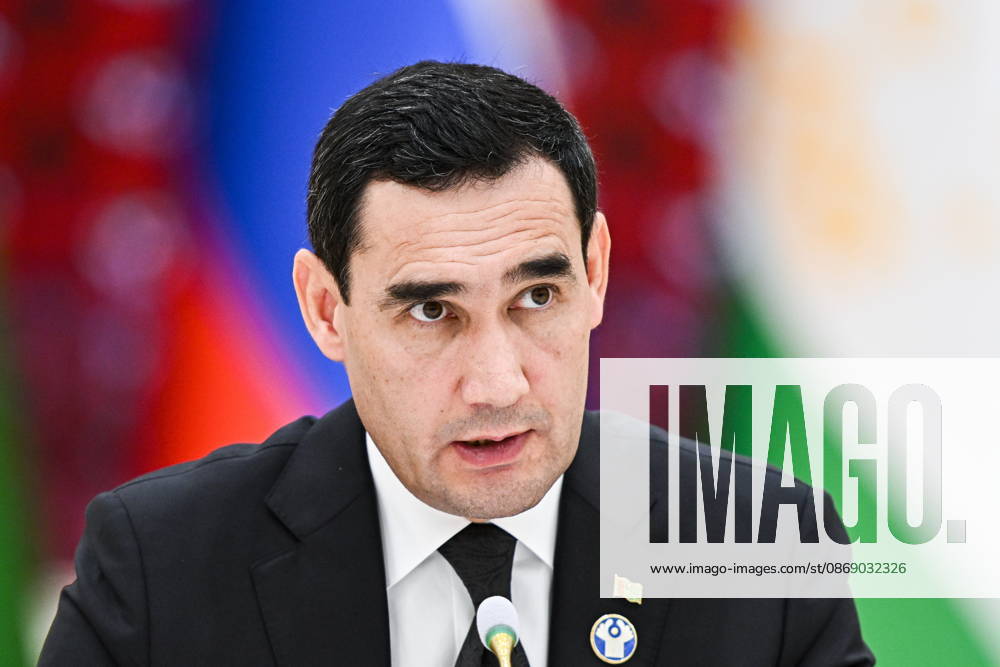 TURKMENISTAN, BALKAN PROVINCE - OCTOBER 9, 2026: Turkmenistan s President Serdar Berdimuhamedow attends a narrow-format meeting of the CIS Council of Heads of State in Turkmenbashi Turkmenistan - ZUMAt113 20261009_zaa_t113_145