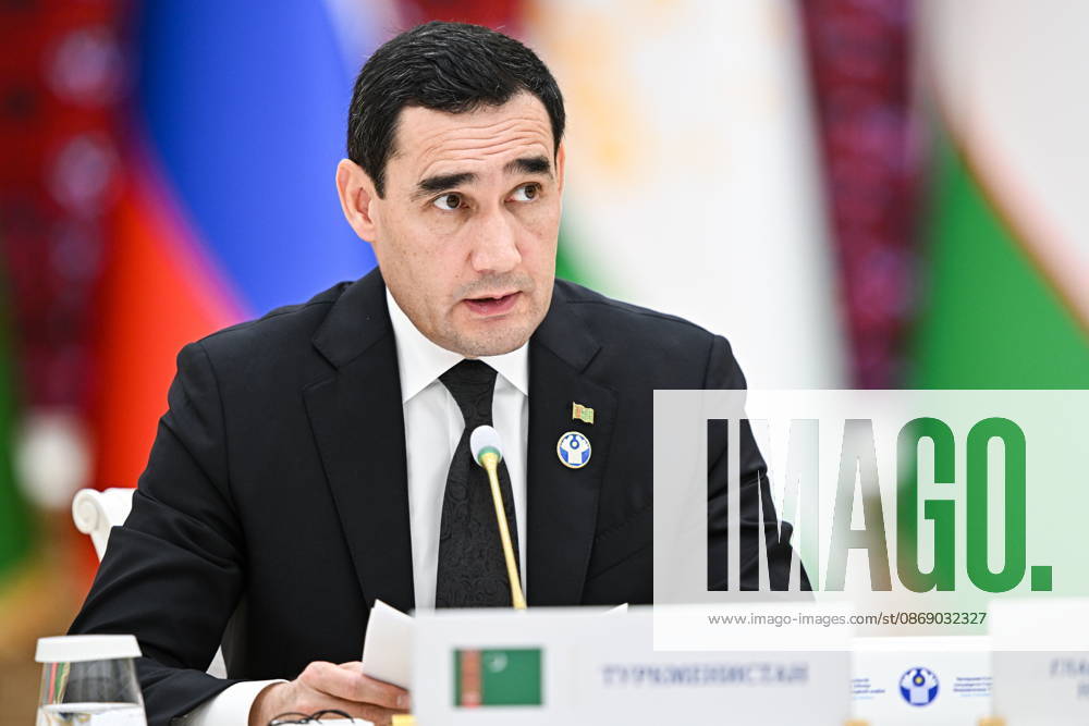 TURKMENISTAN, BALKAN PROVINCE - OCTOBER 9, 2026: Turkmenistan s President Serdar Berdimuhamedow attends a narrow-format meeting of the CIS Council of Heads of State in Turkmenbashi Turkmenistan - ZUMAt113 20261009_zaa_t113_146