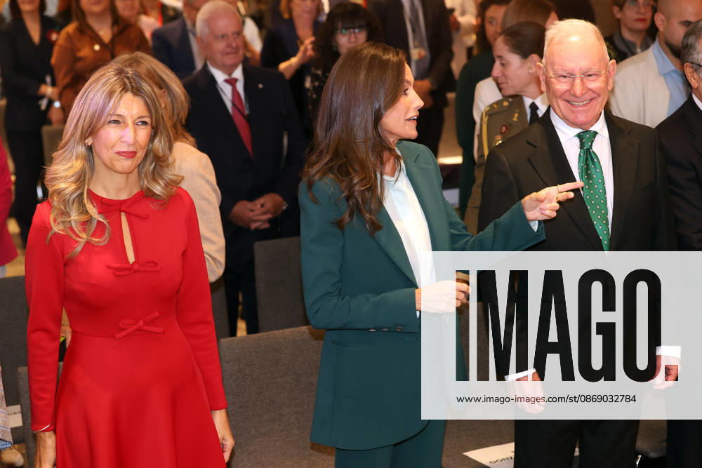 Queen Letizia Presides Over the Official Ceremony for World Mental Health Day 2026 The Minister of Labor and Social Economy, Yolanda Díaz, Queen Letizia, and the president of the Spanish Mental Health Confederation, Nel A. González Zapico, during the official ceremony for World Mental Health Day 2026 at the Ilunion Atrium Hotel on October 9, 2026, in Madrid, Spain. Organized by the Spanish Mental Health Confederation, the event will be held under the slogan Match Your Mental Health, in collaboration with the Ministry of Social Rights, Consumer Affairs, and the 2030 Agenda and the ONCE Foundation. CELEBRITIES QUEEN ROYALTY HEALTH MENTAL HEALTH Raú Madrid Madrid, Spain