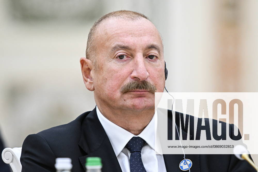 TURKMENISTAN, BALKAN PROVINCE - OCTOBER 9, 2026: Azerbaijan s President Ilham Aliyev attends a narrow-format meeting of the CIS Council of Heads of State in Turkmenbashi Turkmenistan - ZUMAt113 20261009_zaa_t113_150