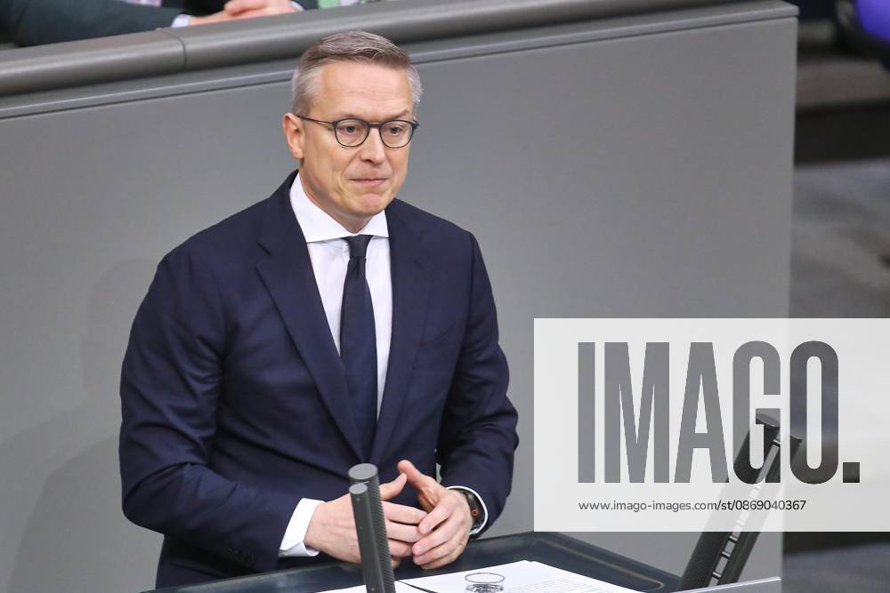 German Bundestag 100th Session of the Bundestag Federal Minister for Digital Affairs and State Modernization Karsten Wildberger CDU