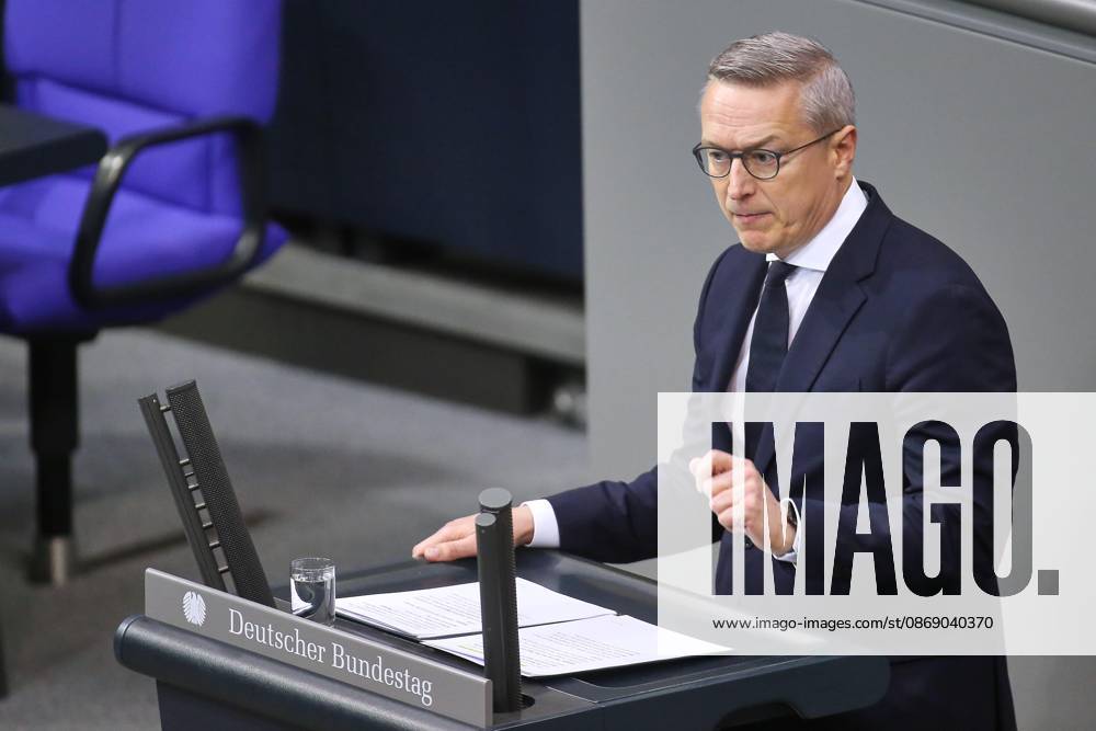 German Bundestag 100th Session of the Bundestag Federal Minister for Digital Affairs and State Modernization Karsten Wildberger CDU